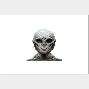 A mummy alien face Posters and Art